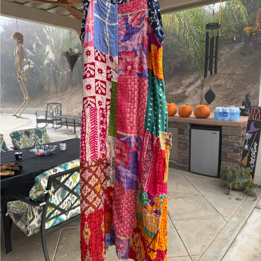 Colorful Patchwork Bohemian Pants